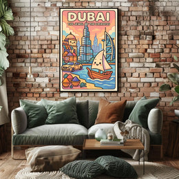 Dubai The Jewel of the Emirates Poster