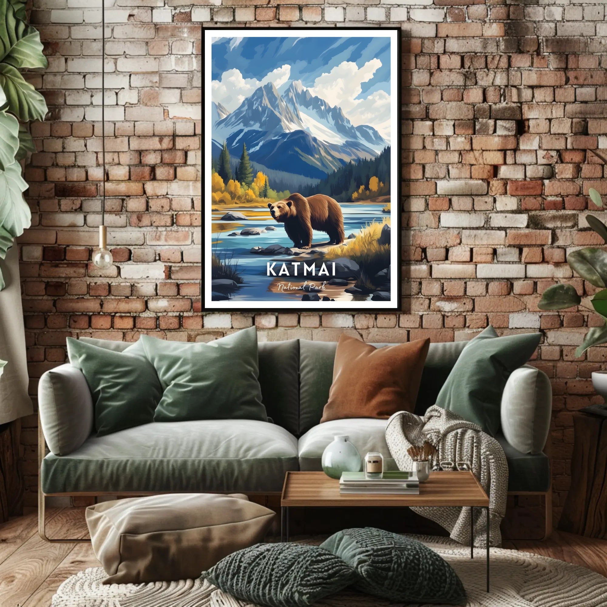 Katmai National Park Scenic Poster Print