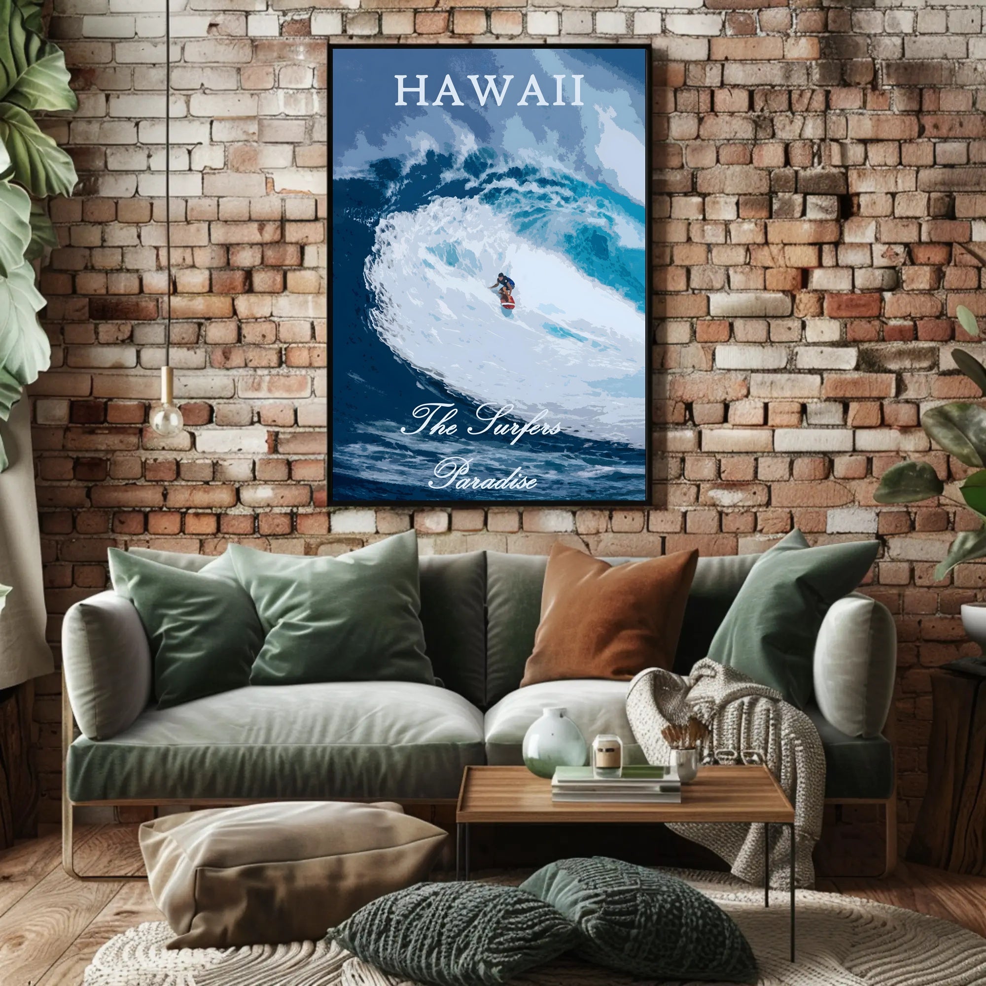Hawaii Surf Adventure Sports Poster