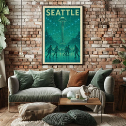 Seattle Winter Wonderland Poster