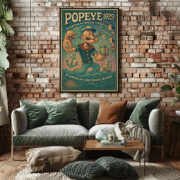 Popeye 94th Anniversary Vintage Pop Culture Poster