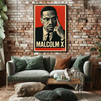 Malcolm X Iconic Leader Poster