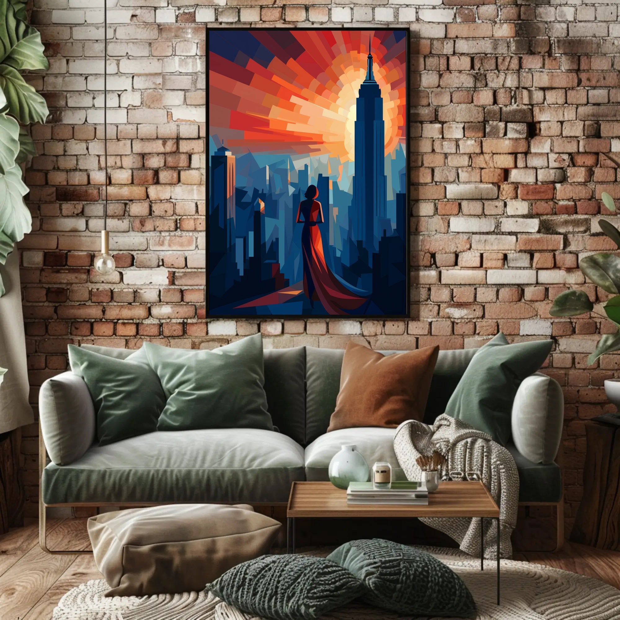 Cityscape At Sunset Poster