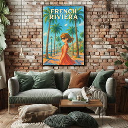 French Riviera Adventure Poster