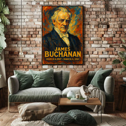 James Buchanan 15Th President Poster