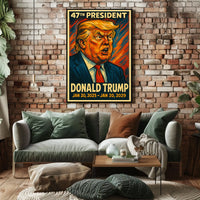 Trump Resolute Commander Patriotic Pop Art Poster