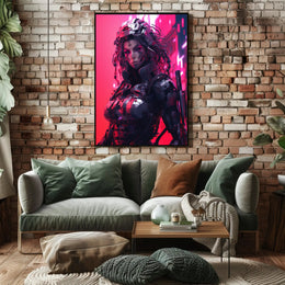 Futuristic Cyborg High-Tech Cyberpunk Poster Sci-Fi Poster