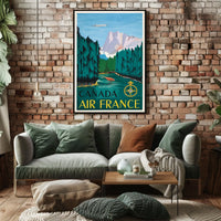 Canada Air France Travel Poster