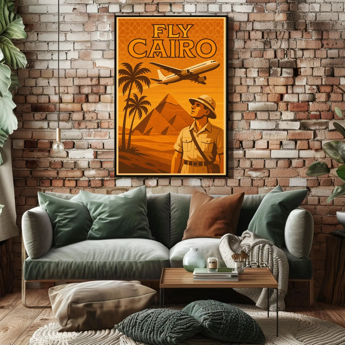 Cairo Adventure Vintage Travel Poster