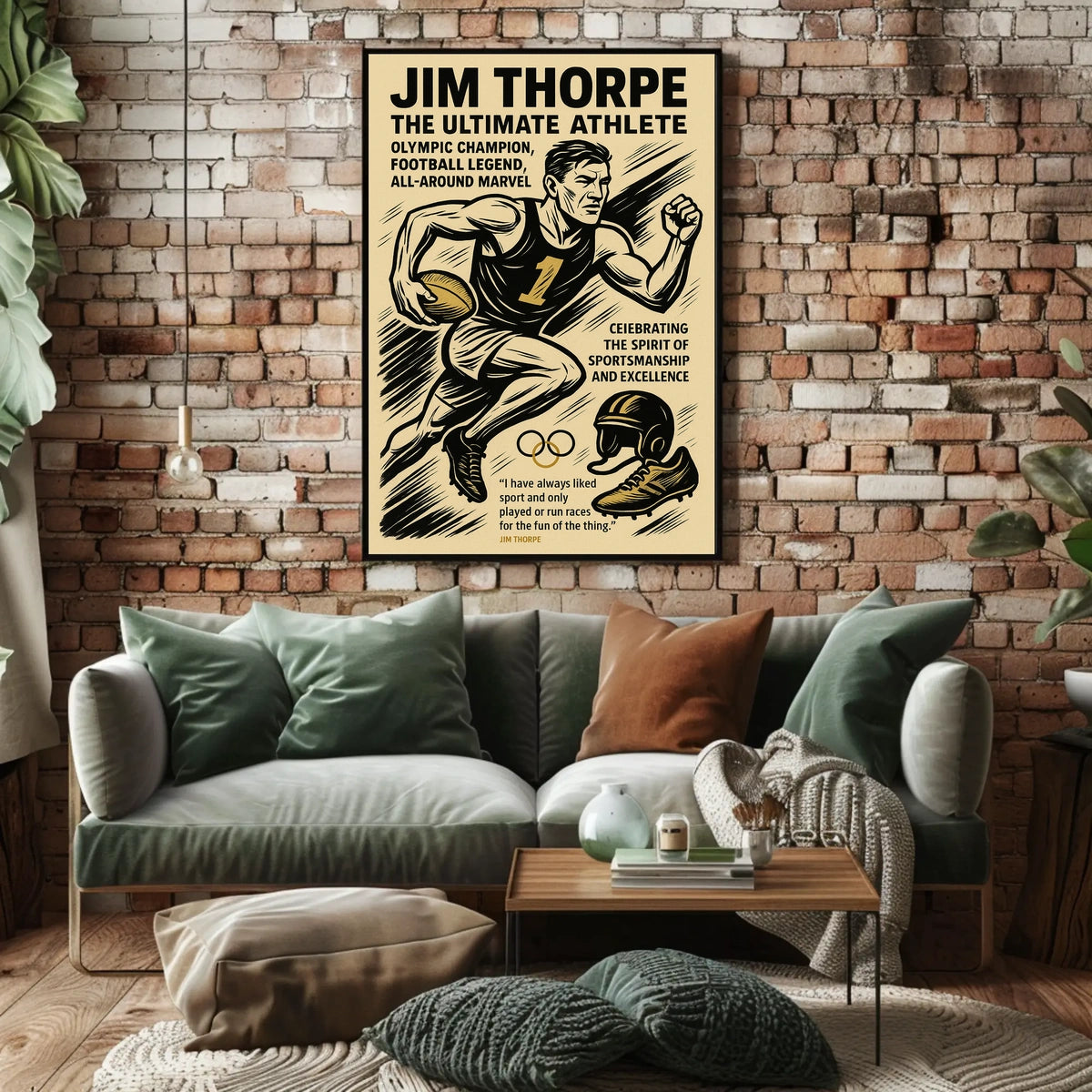 Jim Thorpe The Ultimate Athlete Jim Thorpe Poster