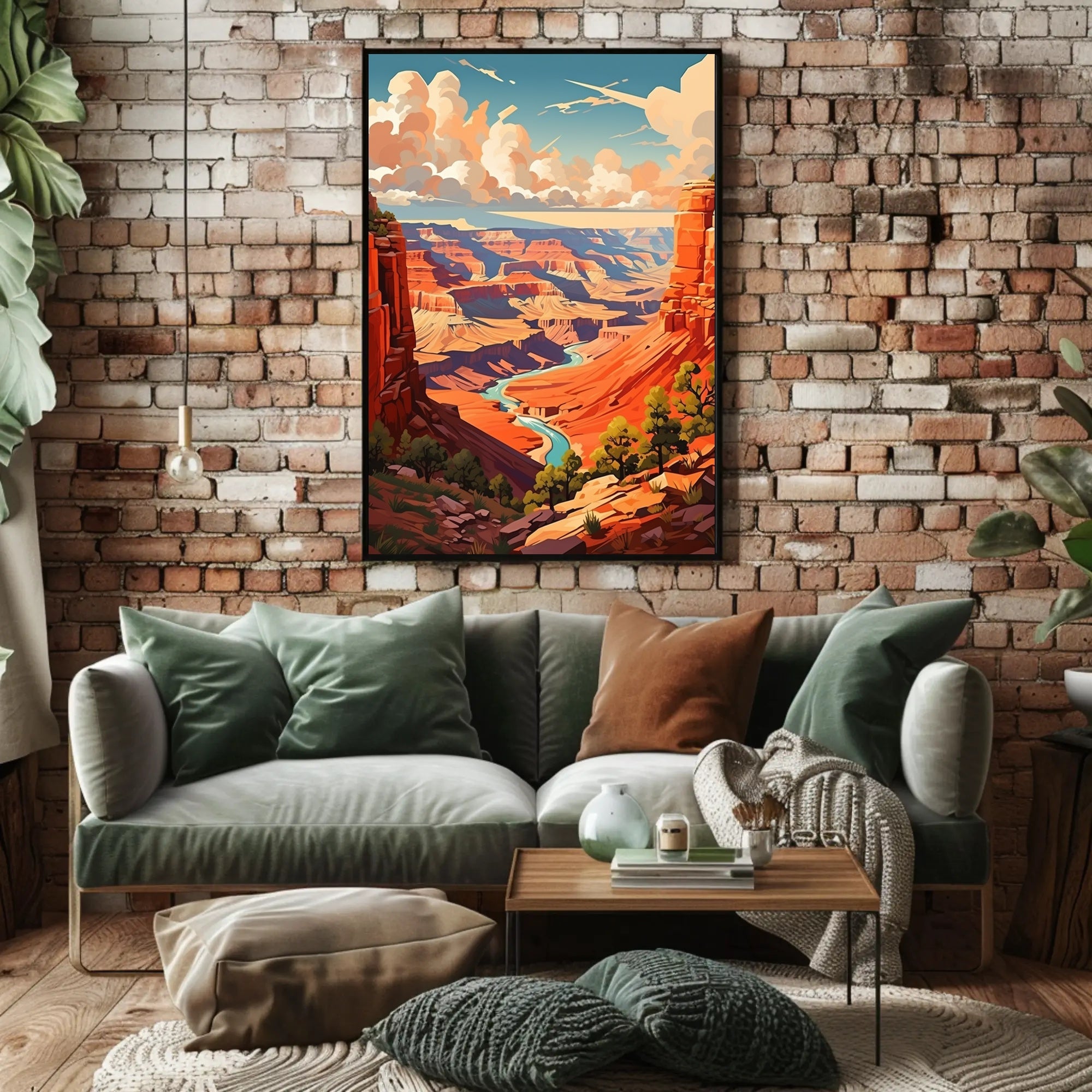 Majestic Canyon Vista Poster