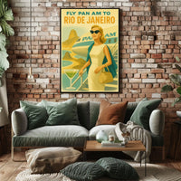 Fly Pan Am To Rio De Janeiro Poster