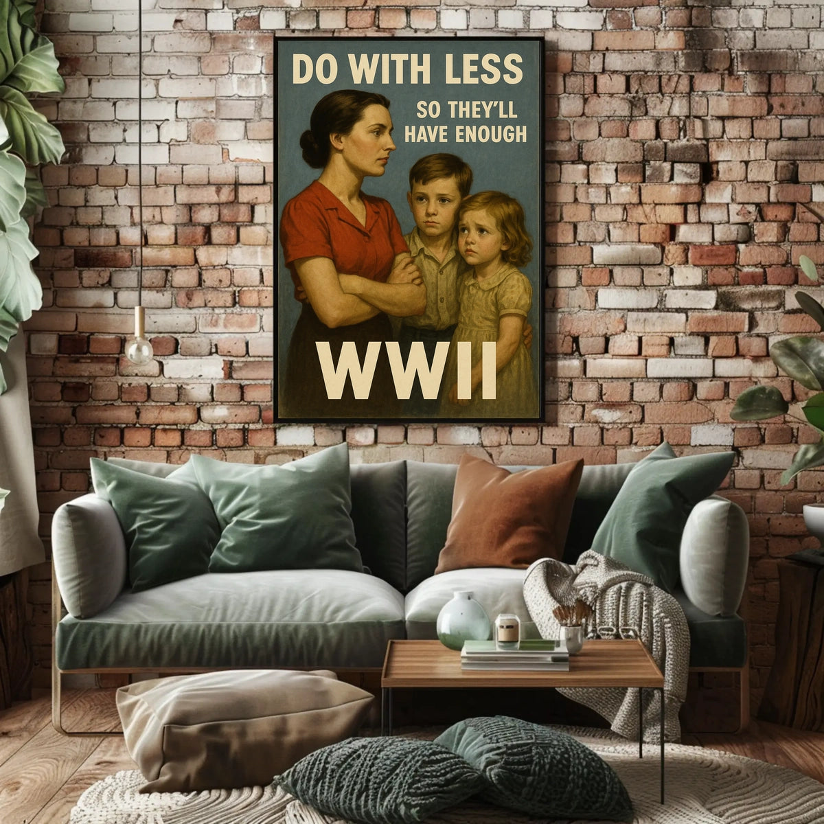 Do With Less WWII Homefront Poster Poster