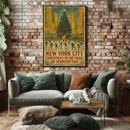 Christmas In Manhattan Poster