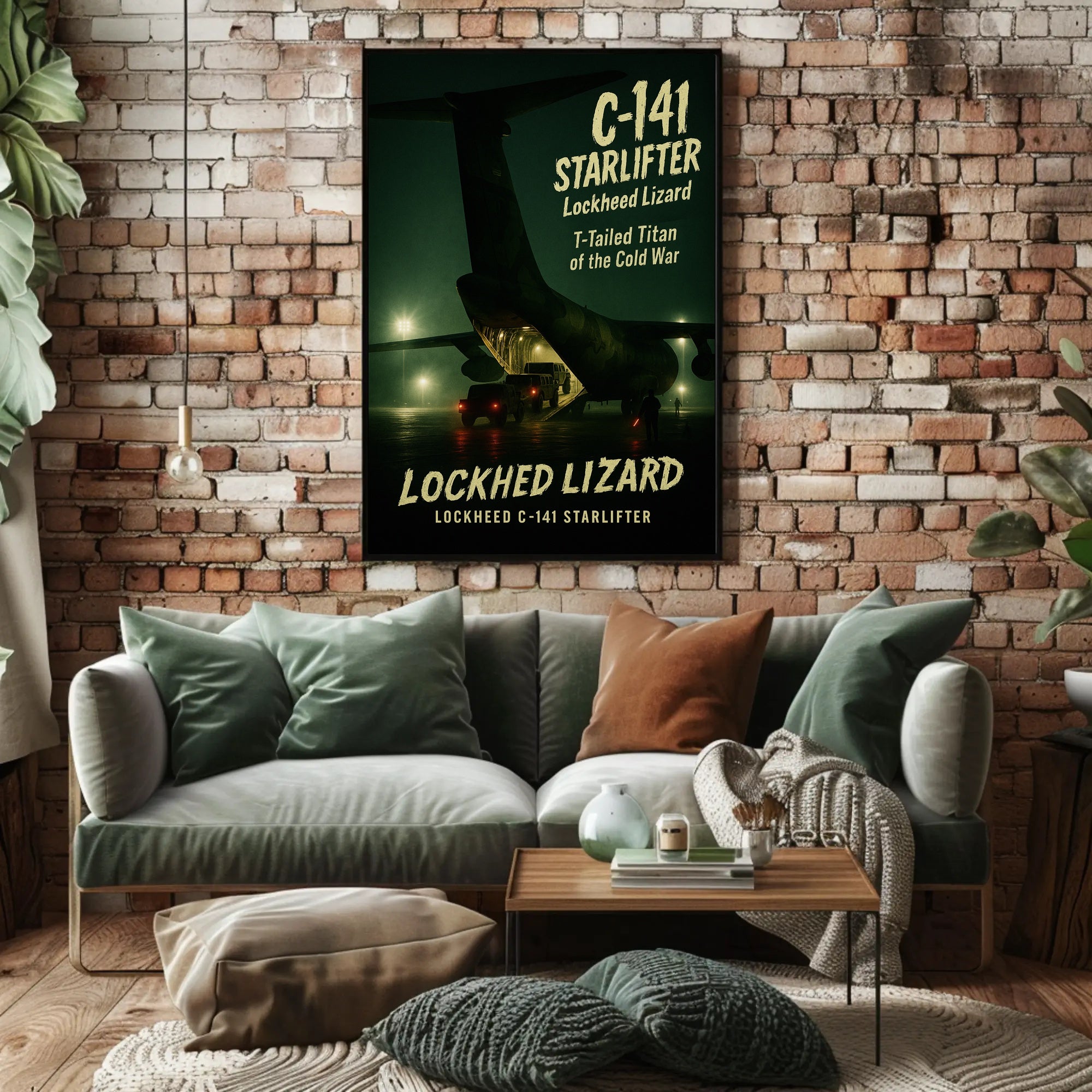 Lockheed C-141 T-Tailed Titan Military Recruitment Poster