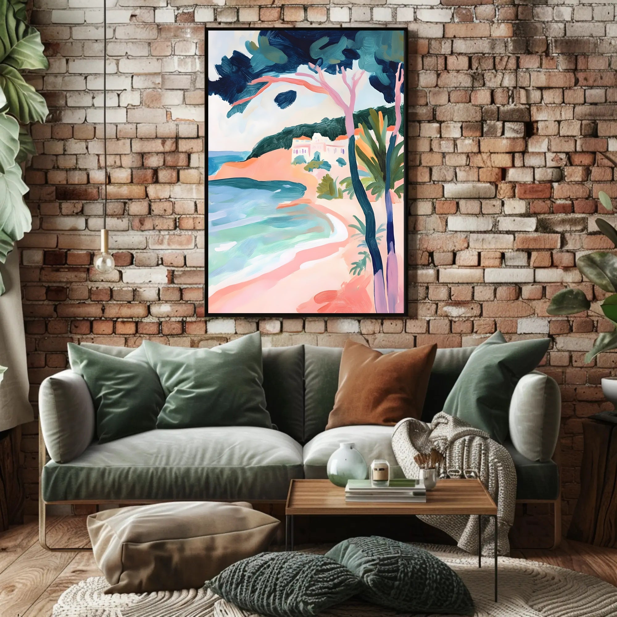 Coastal Serenity Poster Minimalist Beach Wall Art