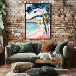 Coastal Serenity Poster Minimalist Beach Wall Art