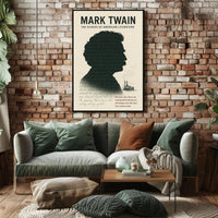 Mark Twain Vintage Inspiration Motivational or Quote Poster PosterGoat