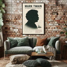 Mark Twain Vintage Inspiration Motivational or Quote Poster PosterGoat