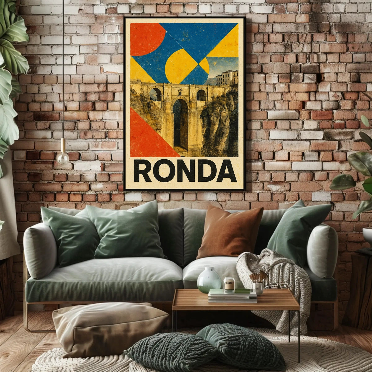 Ronda Bridge Art Poster