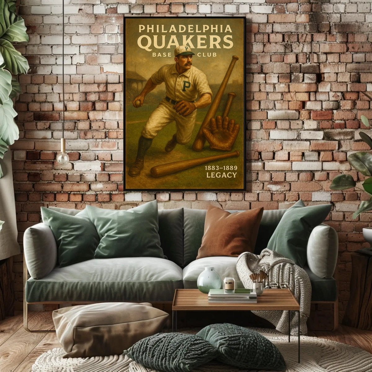 Philadelphia Quakers Baseball Legacy Poster