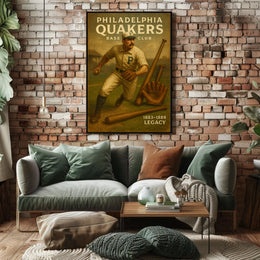 Philadelphia Quakers Baseball Legacy Poster