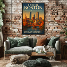 Discover Boston Poster