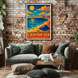 Caspian Sea Poster