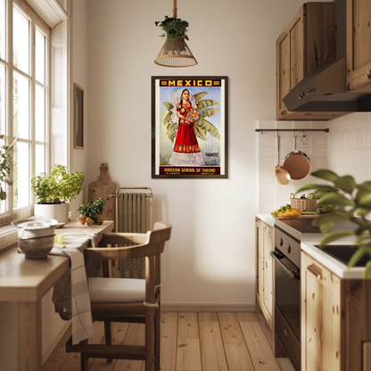 Mexico Aeronaves De Mexico 1960 Poster