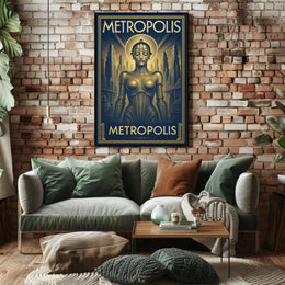 Metropolis  Art Deco Futurism Poster PosterGoat