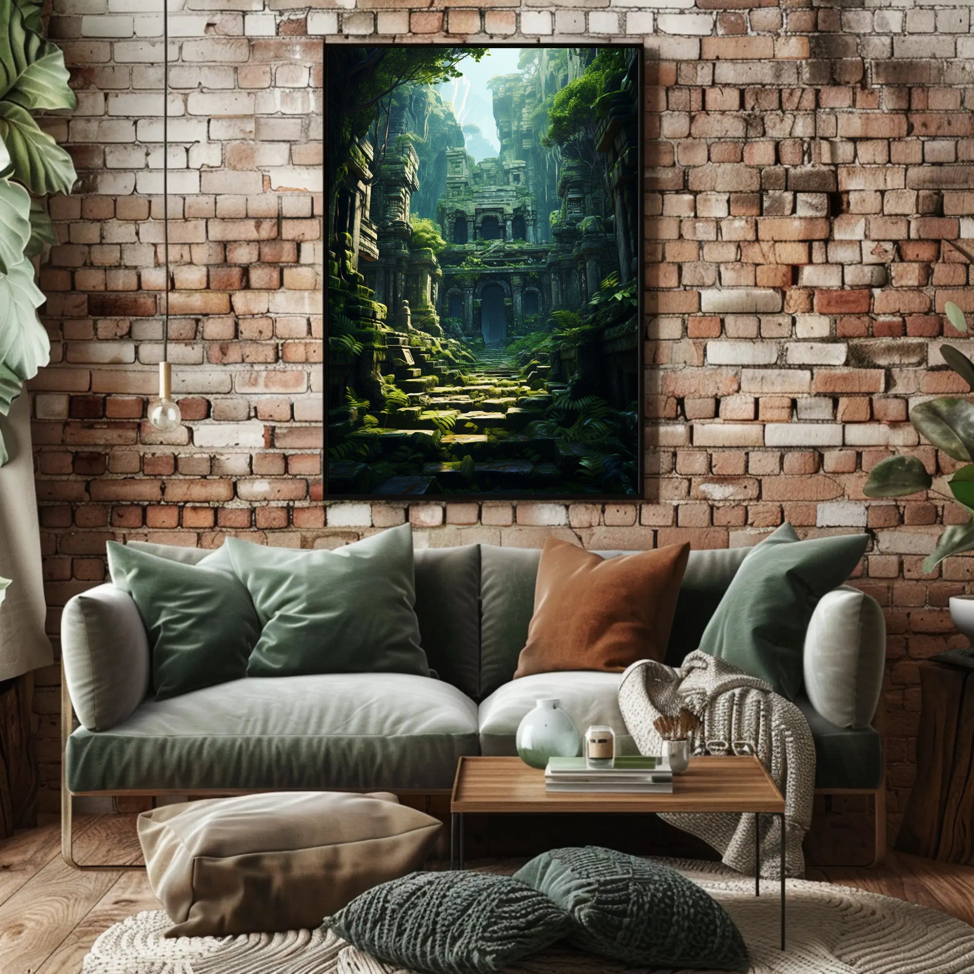 Ancient Jungle Ruins Poster