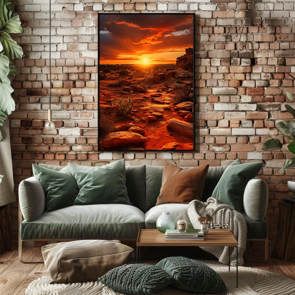 Desert Sunset Serenity Poster