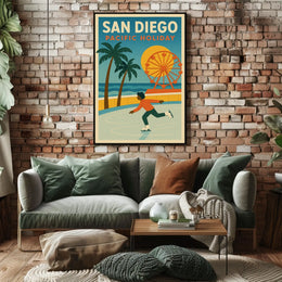 San Diego Pacific Holiday Poster