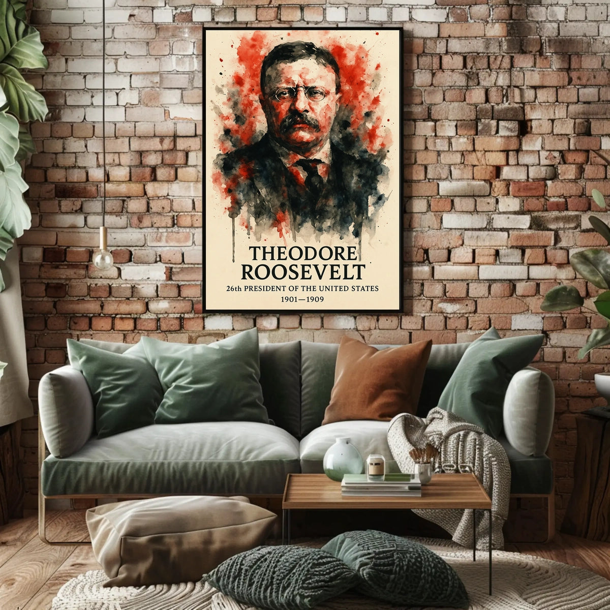 Theodore Roosevelt Brilliance: Immersive Historical Presidential Poster