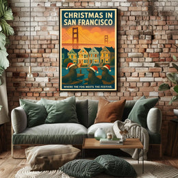 Christmas In San Francisco Poster