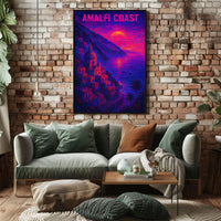 Amalfi Coast Sunset Poster