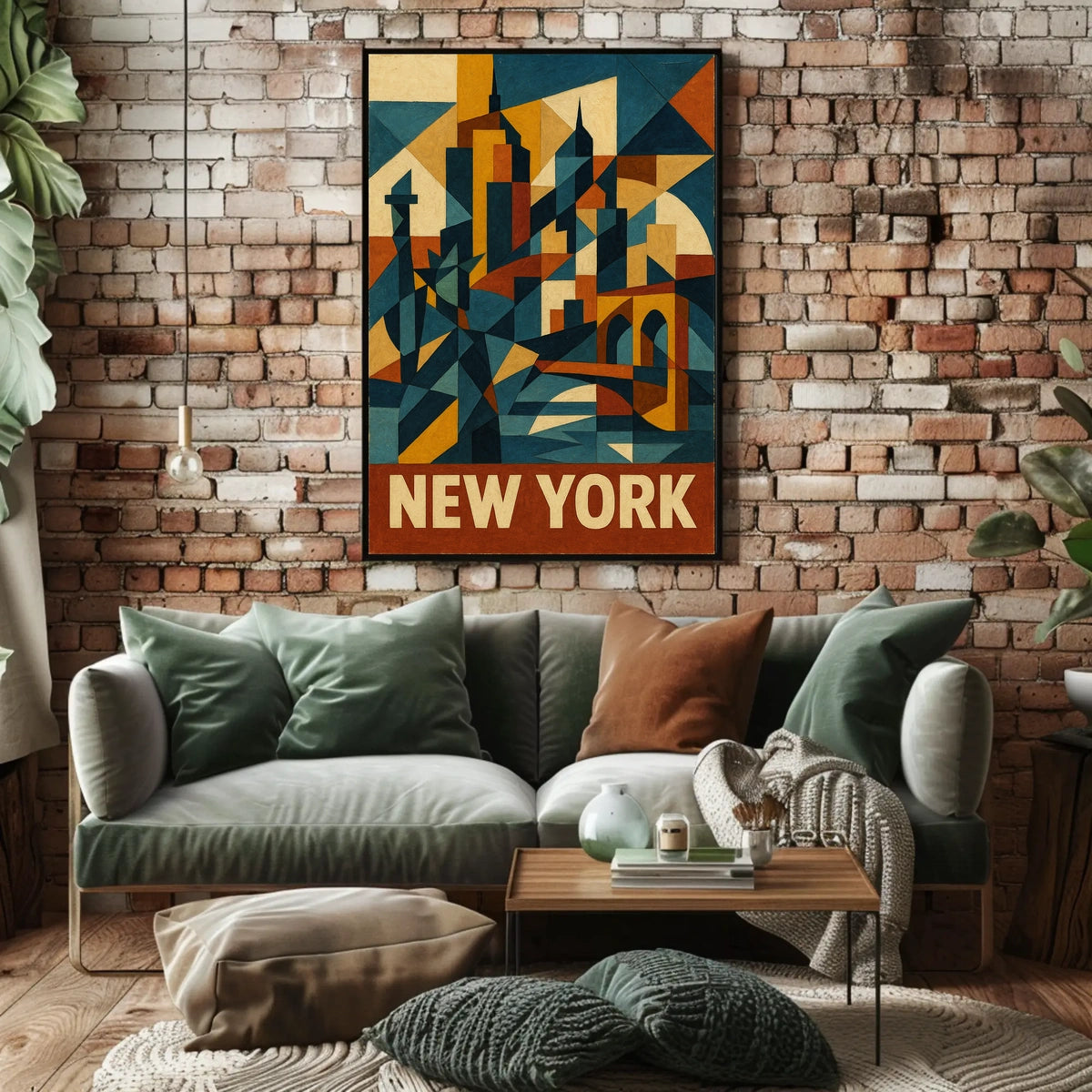 New York City Abstraction Abstract Poster