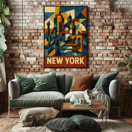 New York City Abstraction Abstract Poster