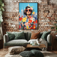 Vibrant Urban Fashion Cityscape Poster Modern Wall Art