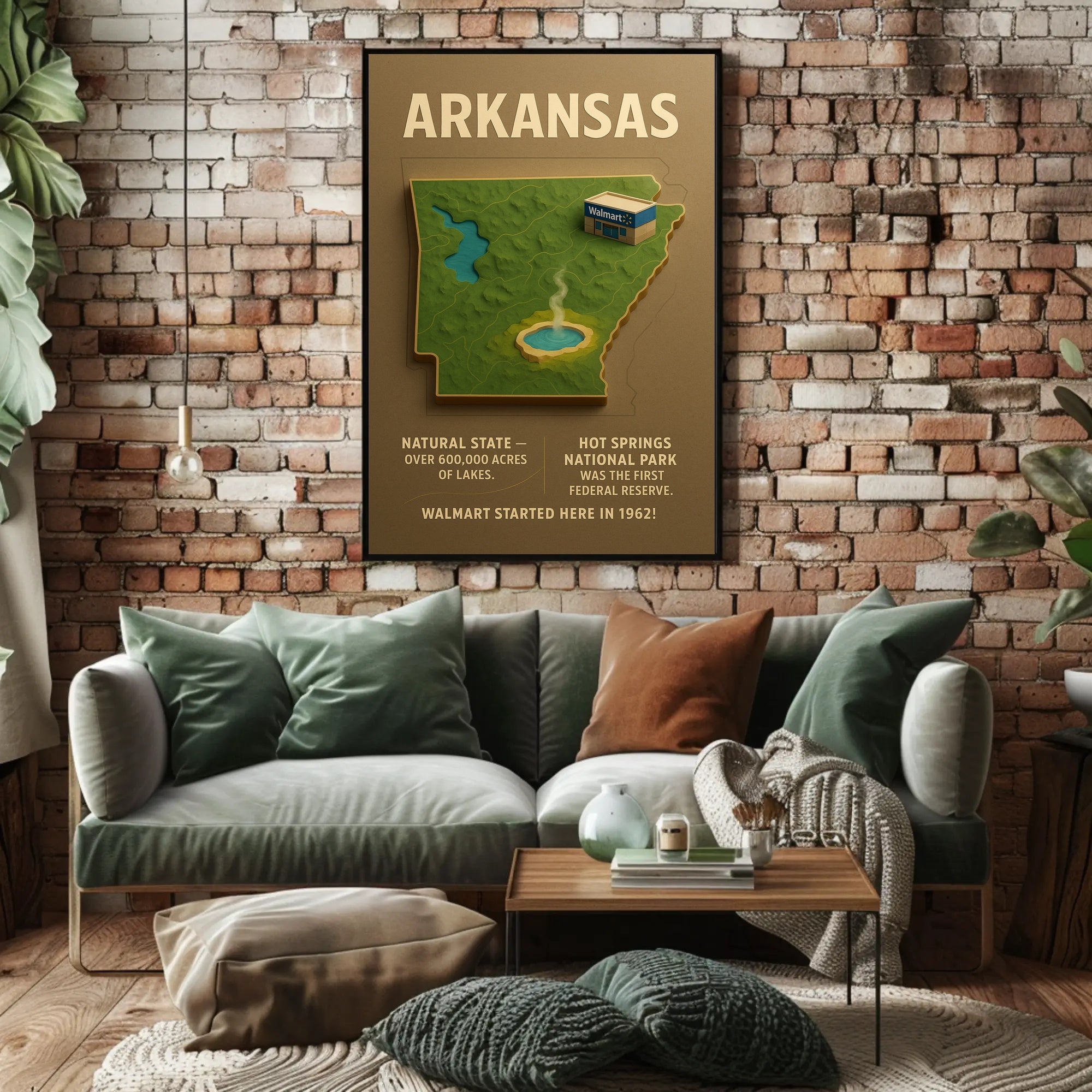 Arkansas The Natural State Poster