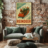 Reindeer Racing Adventure Poster