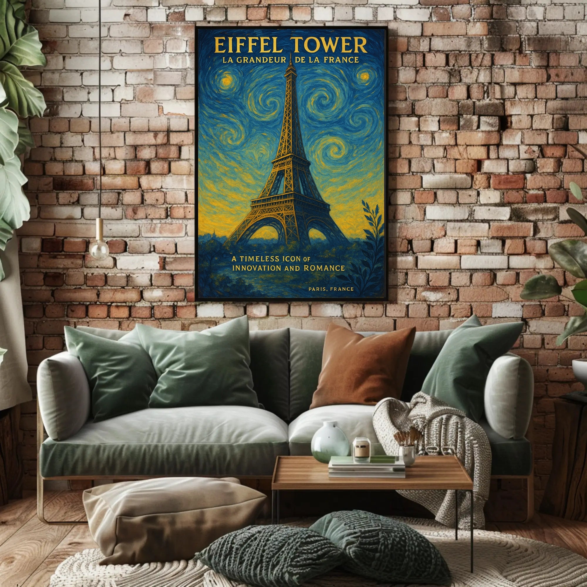Eiffel Tower La Grandeur De La France Poster