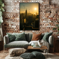 New York City Sunrise Urban or Cityscape Poster