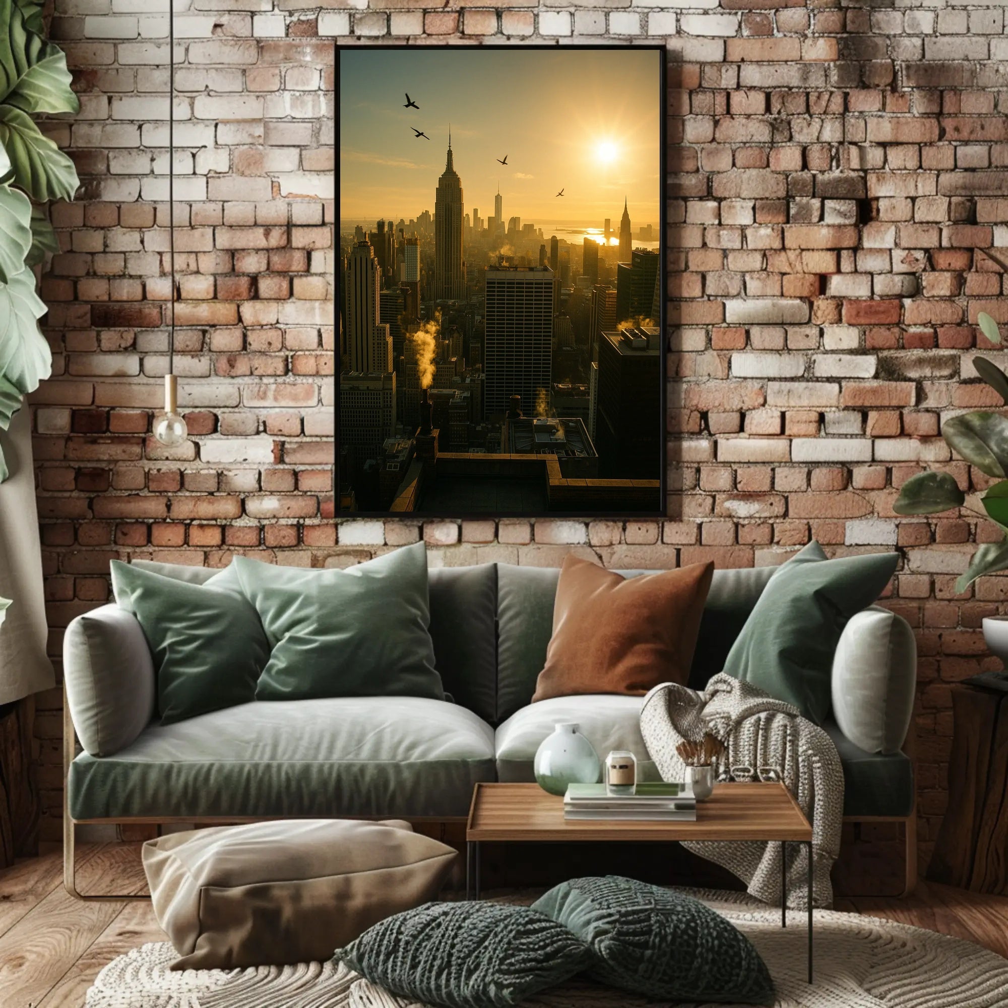 New York City Sunrise Urban or Cityscape Poster