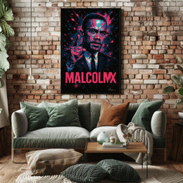 Malcolm X Iconic Leader Poster