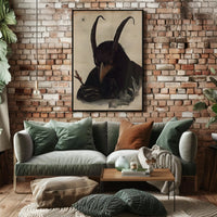 Surreal Anthropomorphic Creature Fantasy Art Poster PosterGoat