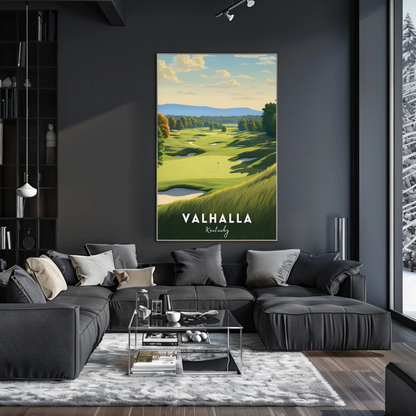 Valhalla Kentucky Golf Course Travel Poster