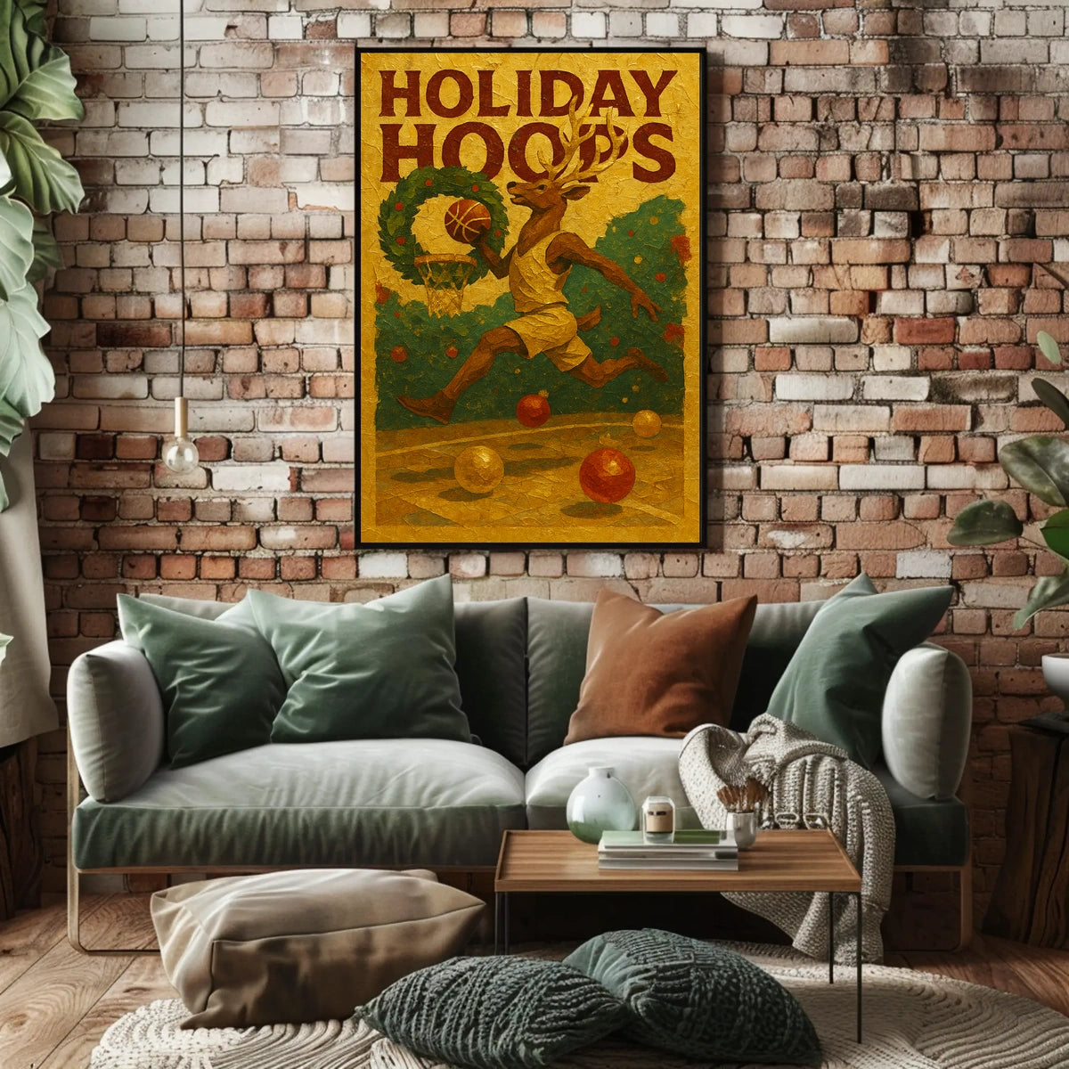 Holiday Hoops Poster