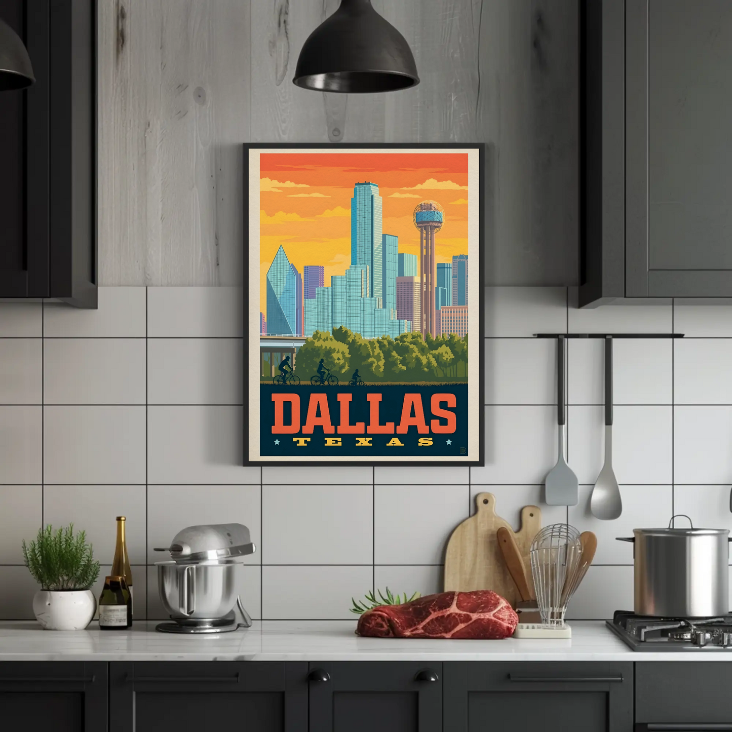 Dallas Texas Vintage Poster