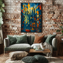 Geometric New York Poster